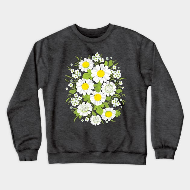 Daisy Flowers Crewneck Sweatshirt by lents